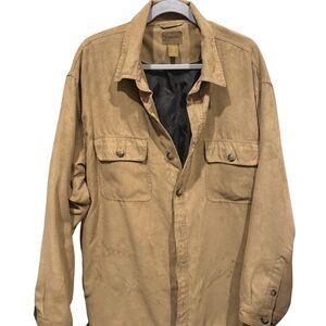 St. John's Bay Men's Tan Shirt Jacket